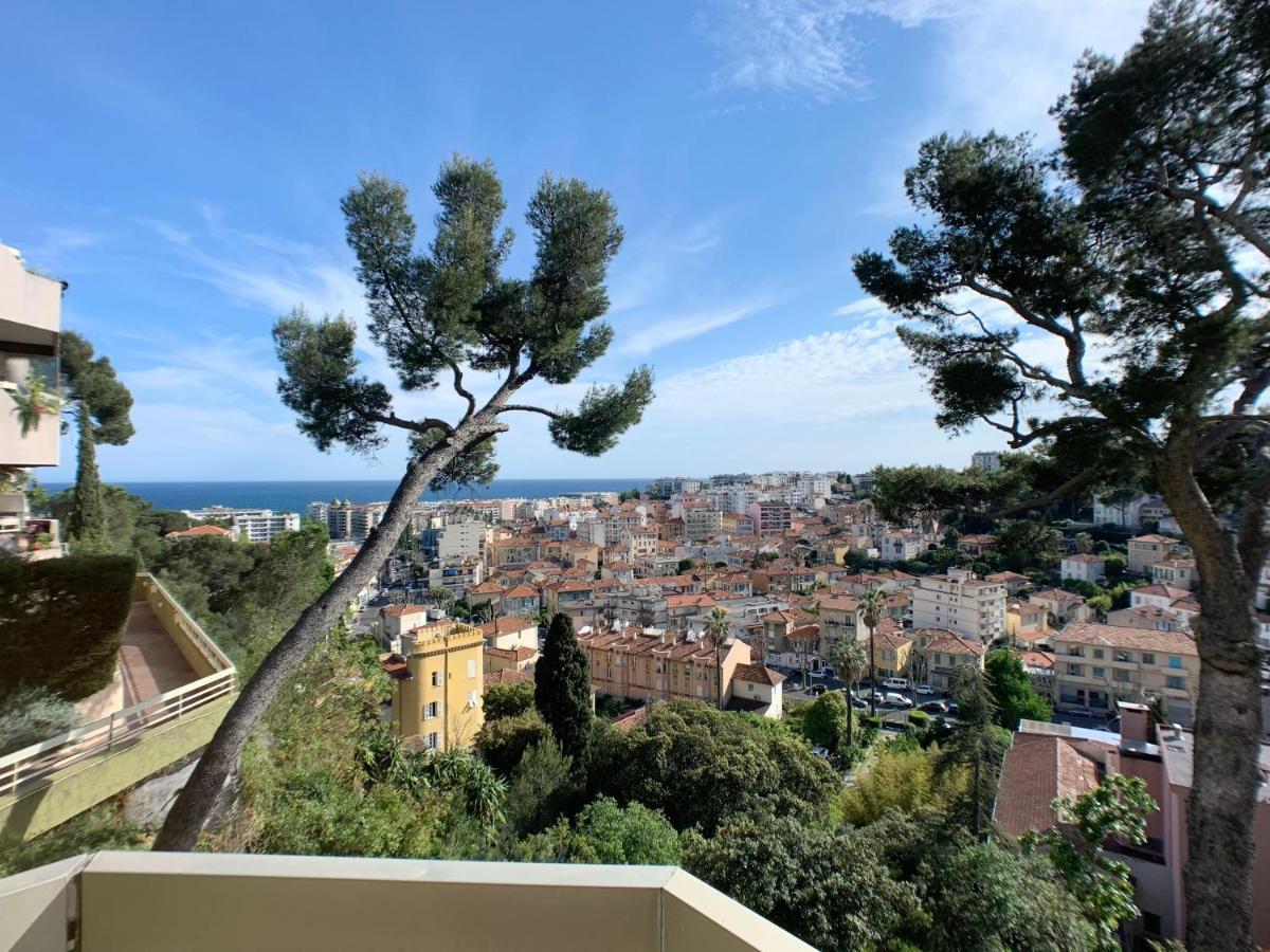 Nice, Grand Studio - Piscine - Terrasse Vue Mer 아파트 외부 사진