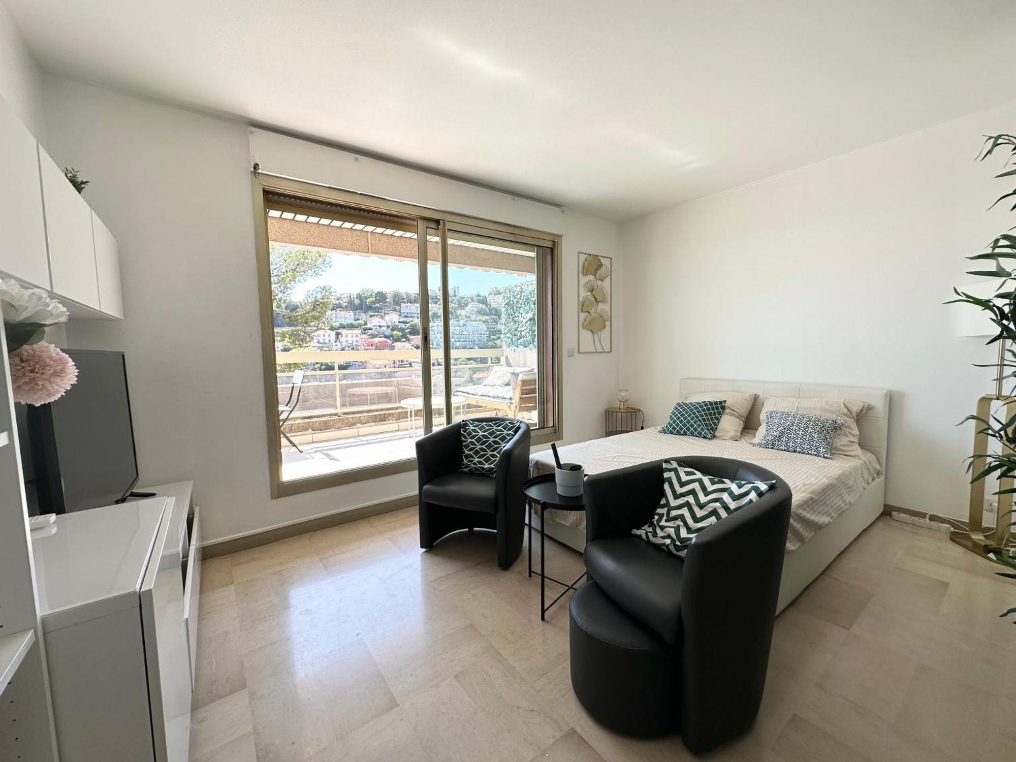 Nice, Grand Studio - Piscine - Terrasse Vue Mer 아파트 외부 사진