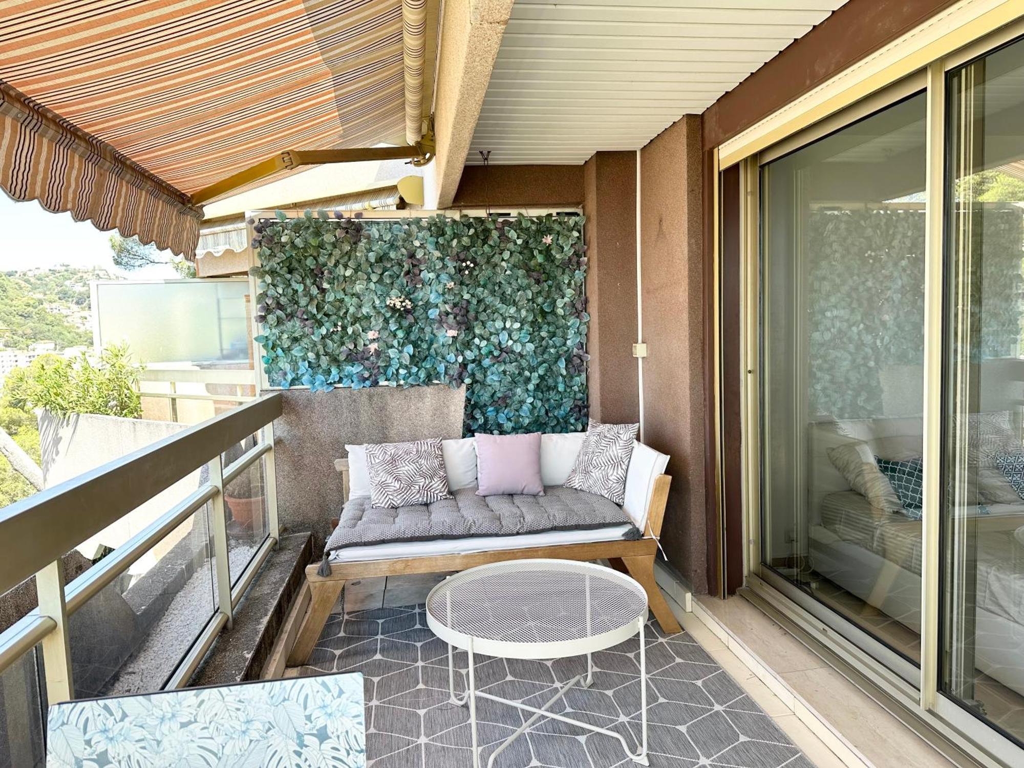 Nice, Grand Studio - Piscine - Terrasse Vue Mer 아파트 외부 사진